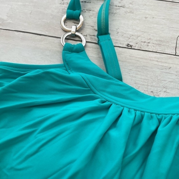 Coco reef Classic Solids Ultra-Fit Underwire Tankini Top Swimsuit 34 DD sliming - Picture 7 of 11